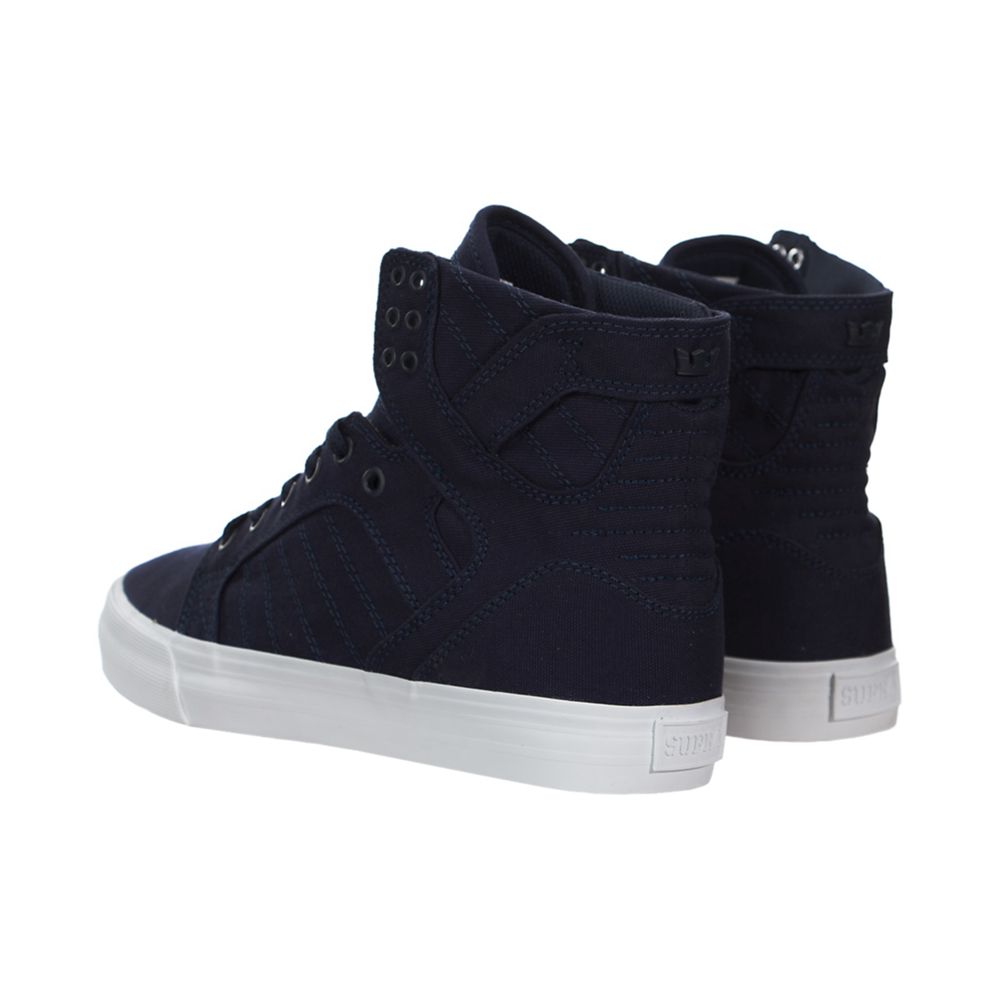 Baskets Montantes Supra SkyTop D Bleu Marine Navy/White Homme | VKI-25750738